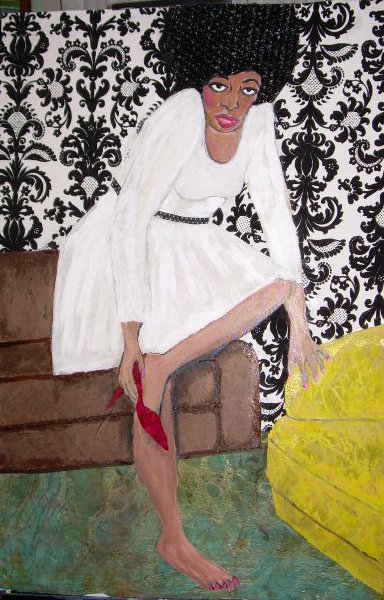 red shoe